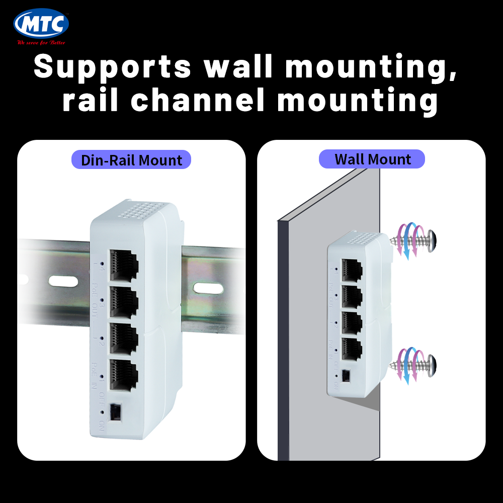  DIN Type PoE Extender