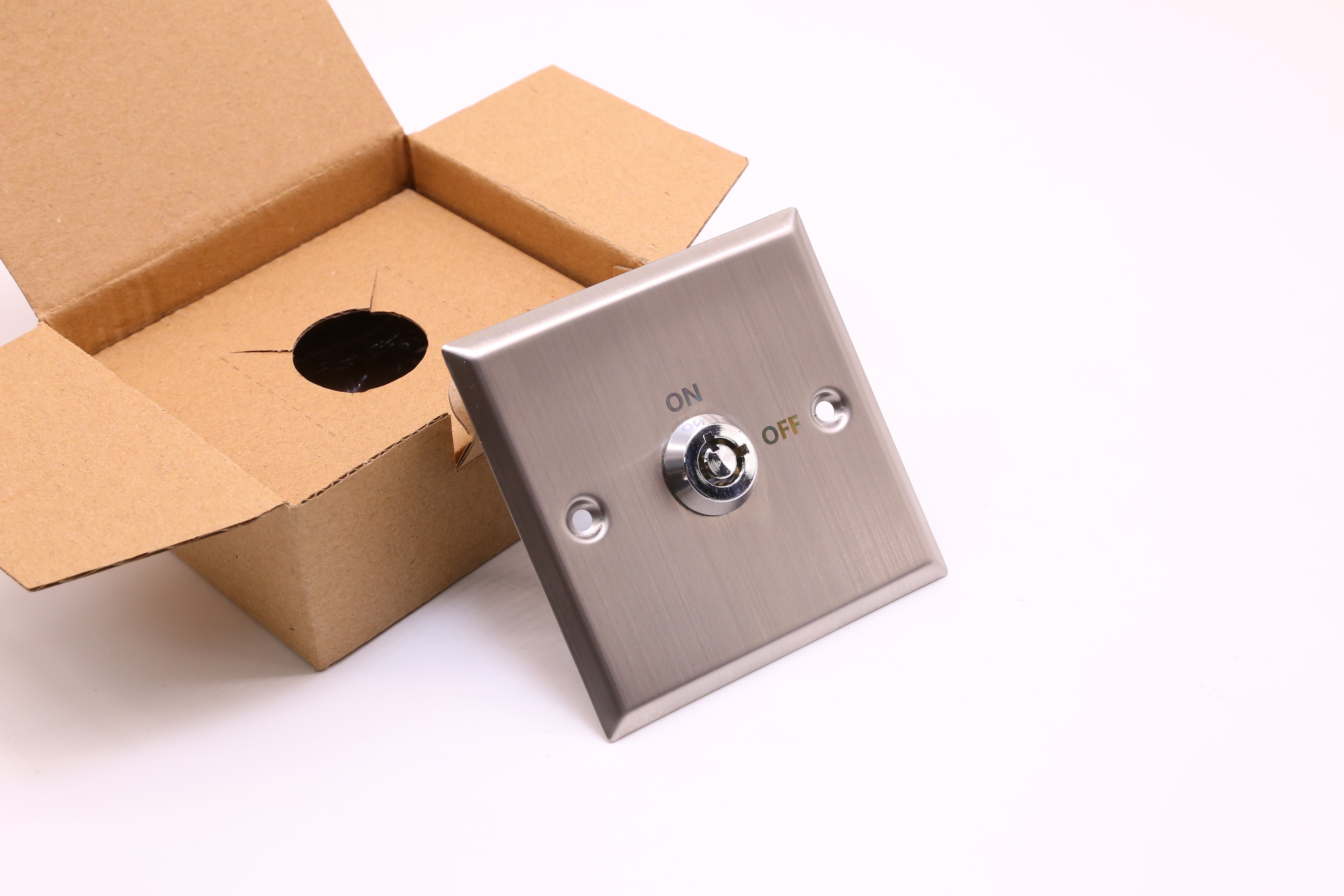 square push-to-exit button